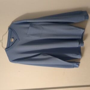 Men's Haband waffle knit v neck long sleeved shirt with pocket size L